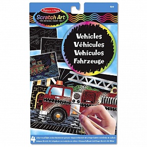 Набор для рисования Scratch art Транспорт (Melissa&Doug, 5898_md)